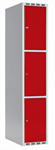 Klädskåp Skåp delad dörr, 3 fack i höjd, B400