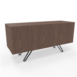 Zeta Flair sideboard i valnöt, Längd 150cm höjd 74cm